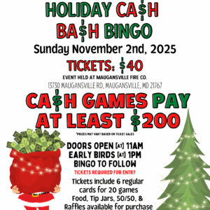 Holiday Cash Bash Bingo - 2025