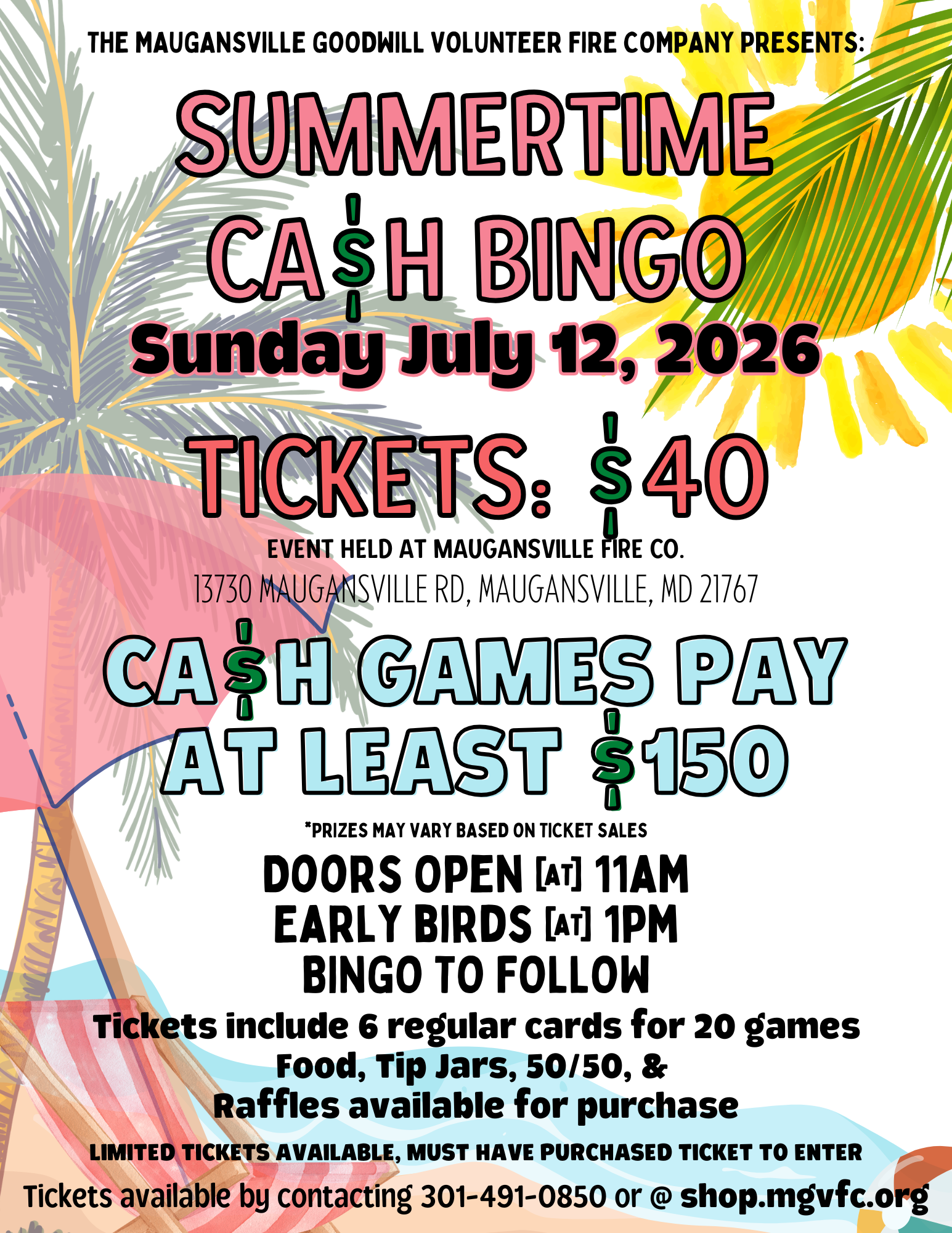 Summertime Bingo 2026